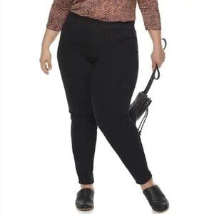 Sonoma 30W Jegging Jeans Black Solid